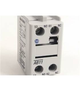 Bloque contactos auxiliar montaje frontal 2 NC para 100-C